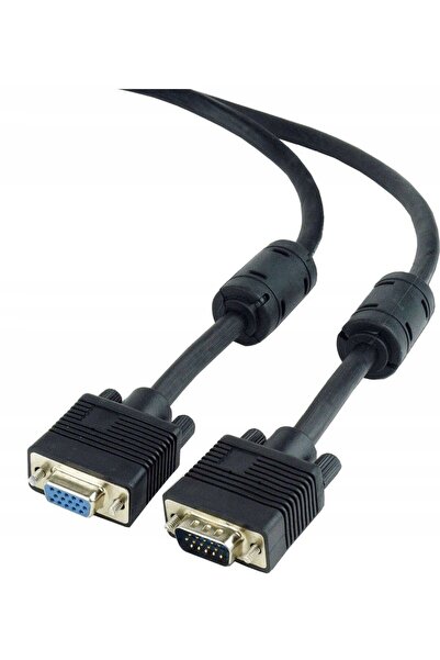 Cablexpert Cablu prelungitor GEMBIRD 15F/15M VGA ECRAN+FERITĂ 1.8M negru
