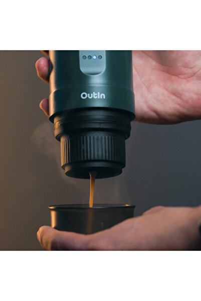 NO BRAND Outin Espressor Portabil cu Presiune Nano 20 Bari Turcoaz