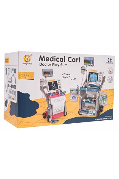 ProNice Cărucior medical mare, jucărie pentru copii, set mic de doctor, ACCES...