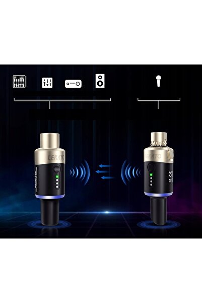 NO BRAND Transmițător Receptor Wireless pentru Microfon 5.8GHz LEKATO Mufă XLR