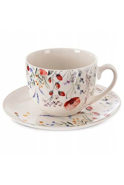 Orion 2x ceașcă MAKI cu farfurioară din porțelan pentru cafea și ceai 260 ml