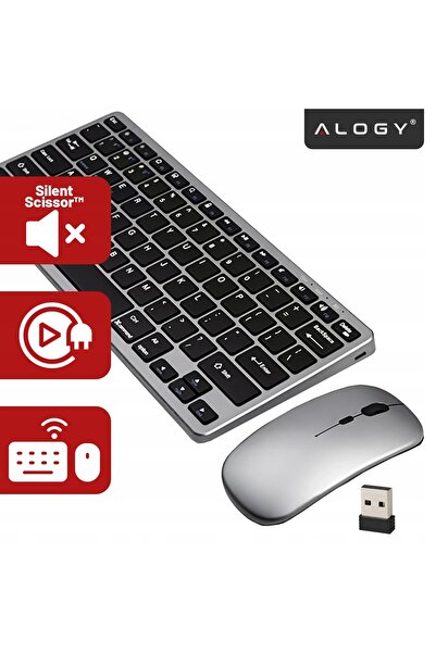 NO BRAND Set tastatură și mouse wireless pentru computer, Bluetooth USB, acas...