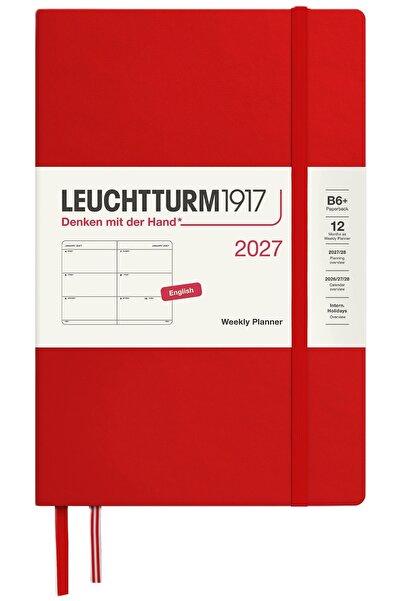 NO BRAND Agendă săptămânală și zilnică, planificator calendaristic 2027 Leuch...