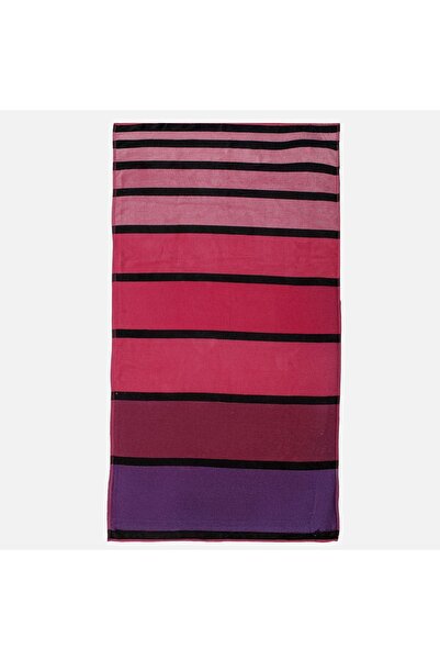 Zâna Casei Prosop de plajă cu dungi fucsia 180x100cm