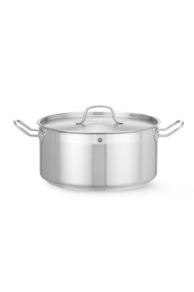 HENDI Oală joasă Profi Line cu capac 4,8 l Ø 240 x 105 h - 830406