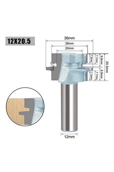 NO BRAND Freză de îmbinare pentru lemn, 29mm, coadă de 18.5mm, din carbură, p...