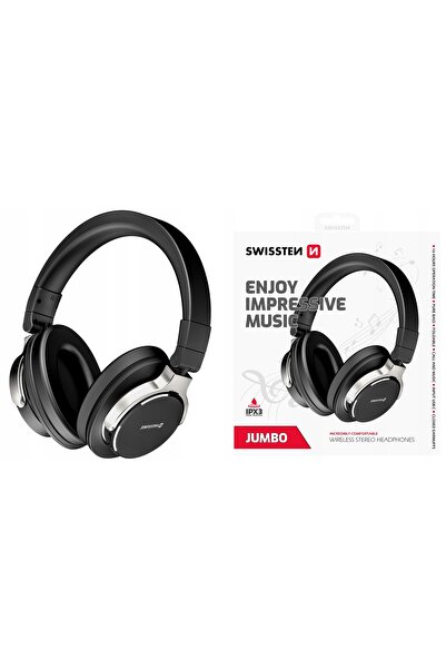 SWISSTEN Căști Bluetooth Jumbo Negre