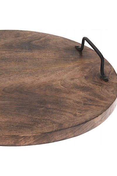 Home Styling Collection Platou de servire din lemn pentru gustări, oase de pe...