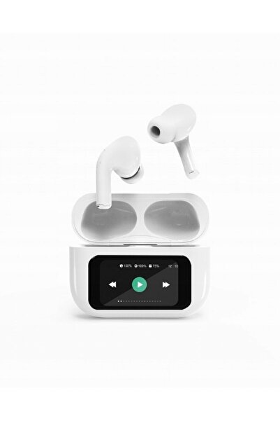 Gembird Căști in-ear TWS-LCD-ANC-01-W cu microfon albe