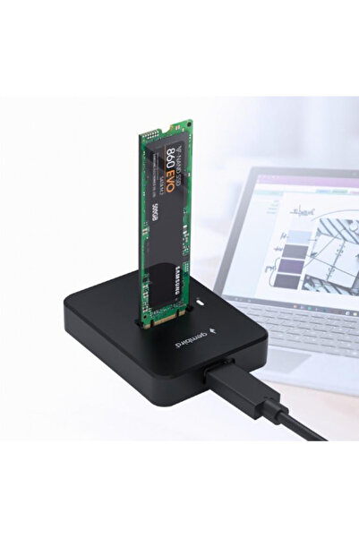 Gembird SSD PCIe NVMe M.2 SATA USB-C 3.2 10Gbps Stație de andocare Adaptor Ca...