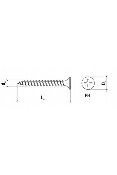 Wkret-Met 200x Șuruburi pentru placă GK 4,8x100 MM, pentru gips-carton și pro...
