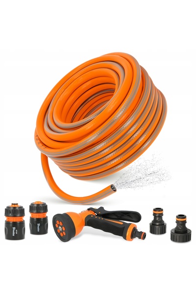 Bradas Furtun de grădină retractabil 1/2 30 m flexibil pentru udare SHLAUF 3 ...