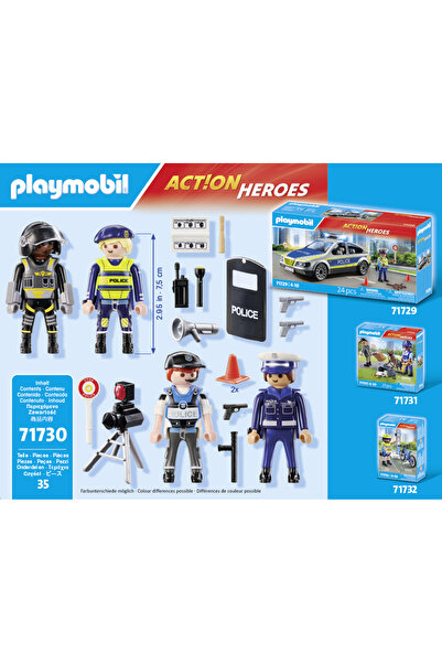 Playmobil ACT!ON HEROES 71730 Set de figurine poliție pentru copii +4 ani