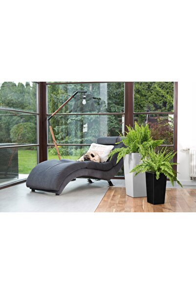 Deco4Home Ghiveci de grădină antracit, pentru flori, balcon, terasă, înălțime...