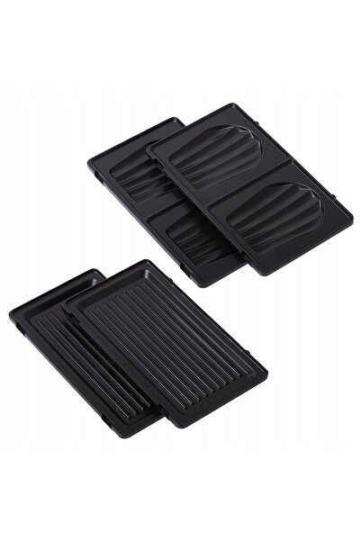 Adler Europe APARAT DE PRĂJIT SANDVIȘURI 2 în 1 TOSTER GRILL PANINI cu strat ...