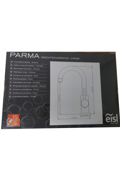 EISL Baterie de baie Parma crom