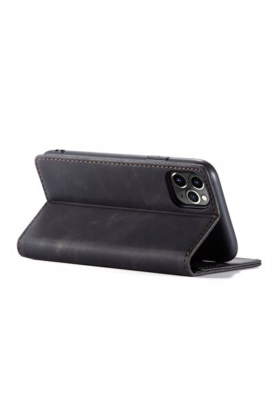 NO BRAND Husă tip carte pentru iPhone 11 Pro, Spacecase Wallet, moale, din piele
