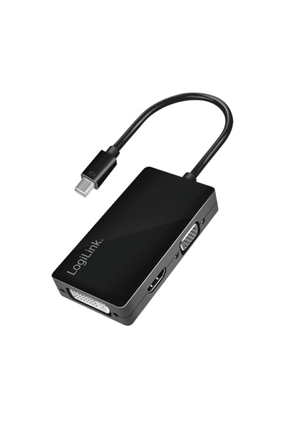NO BRAND Adaptor Mini DisplayPort la HDMI + DVI + VGA LogiLink 4K/30Hz Negru ...