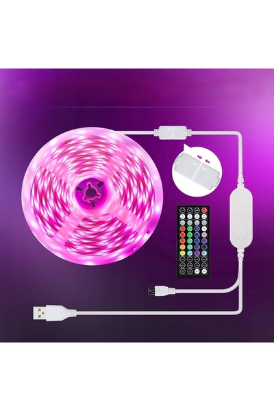 NO BRAND TASMOR Bandă LED USB 10m Reglabilă 5050 RGB M1384