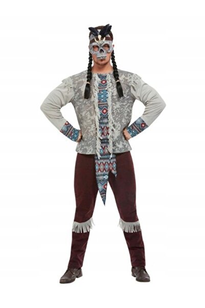 NO BRAND Costum de răufăcător indian, Războinic spirit al umbrii indian L