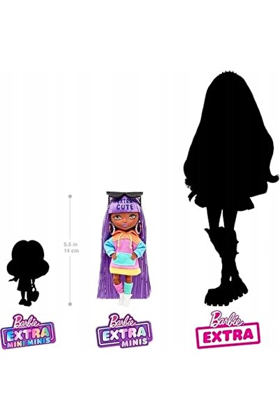 Barbie LALKA EXTRA MINI # 8 (14CM) ÎN MODĂ, ROCHII ȘI ACCESORII