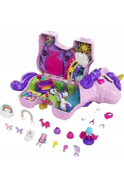NO BRAND UNICORN SURPRISE SET COMPACT MICRO PĂPUȘI 25 ACCESORII