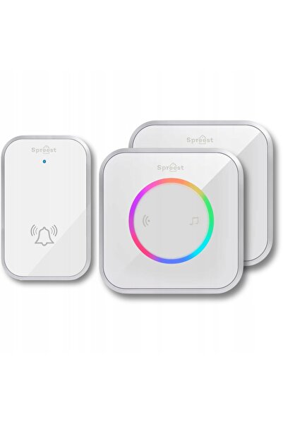 NO BRAND Sonerie wireless pentru poartă, alimentată cu baterii, impermeabilă,...