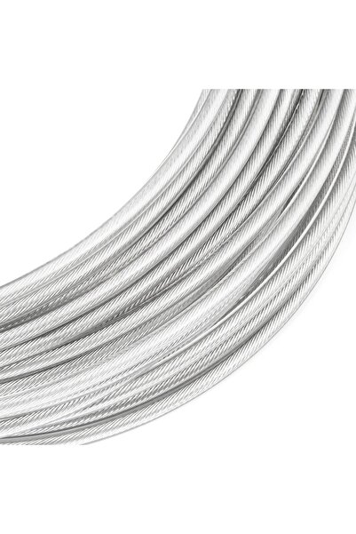 NO BRAND Frânghie din oțel cu înveliș; Înveliș din PVC de 2/3 mm; 6x7; 50 m