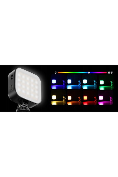 ulanzi Lampă LED RGB U60 cu clemă Magens 1/4'' ISO pentru telefon și cameră foto