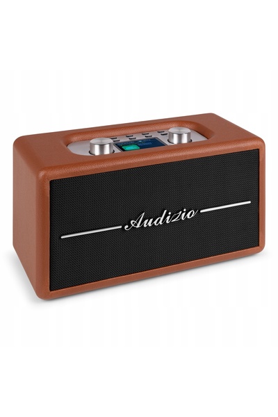 NO BRAND Radio Retro Audizio Tune60 Vintage Bluetooth DAB+ FM cu difuzoare, maro