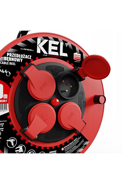 NO BRAND Cablu prelungitor pe tambur PB-PRO 30m 3x2,5 W-97922 KEL