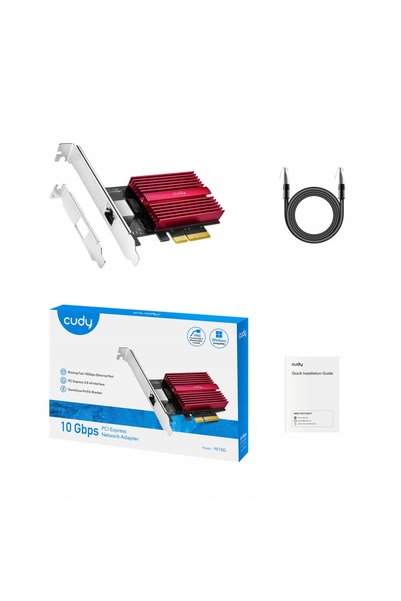 cudy Placă de rețea PE10G PCI-e 3.0 x4 RJ45 10G 10/100/1000/2500/10000 Gb/s