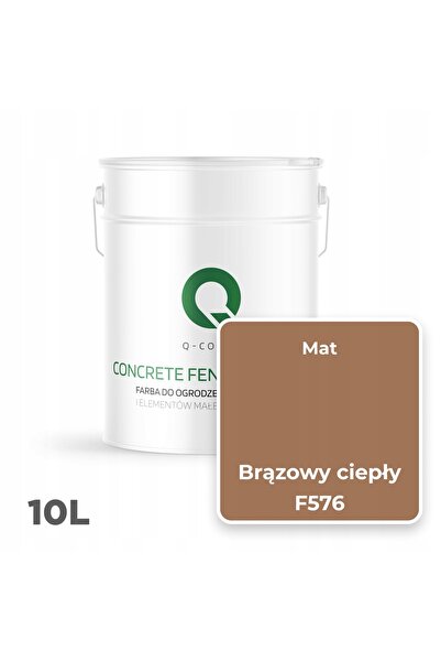NO BRAND Vopsea pentru zidări de beton, culoare maro cald, F576, 10L