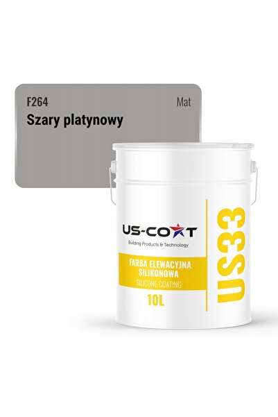 NO BRAND Vopsea pentru exterior siliconică gri platină F264 UV 10L Producător
