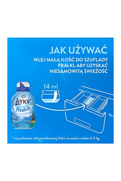 lenor Agent de clătire cu efect de aer proaspăt și vânt proaspăt 2 x 1204 ml