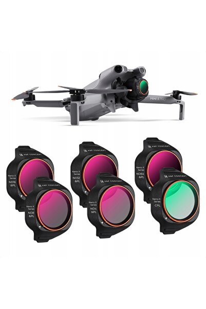 K&F CONCEPT Set de filtre 6 în 1 CPL+ND/PL ND8 ND16 ND32 ND64 pentru DJI Mini...