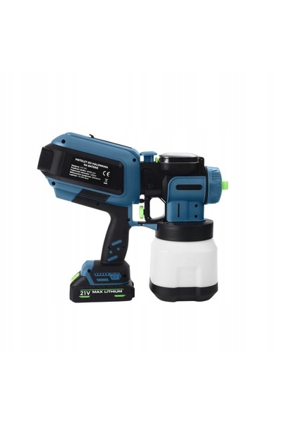 Kraft&dele Pistol de vopsit cu aerograf, reîncărcabil, fără fir, cu LED