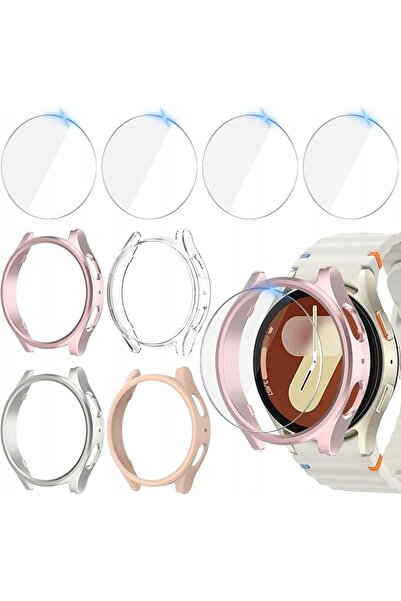 NO BRAND Carcasă PC Sticlă SAMSUNG GALAXY WATCH 7 40MM Aur Roz Sticlă SAMSUNG...