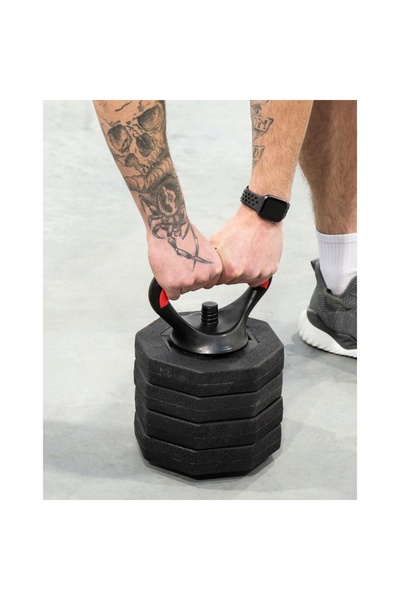 NO BRAND Set 4 în 1 de kettlebell-uri, bară și gantere, din material compozit...