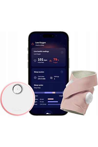 NO BRAND Monitor de bebeluși OWLET Dream Sock monitor de respirație Roz