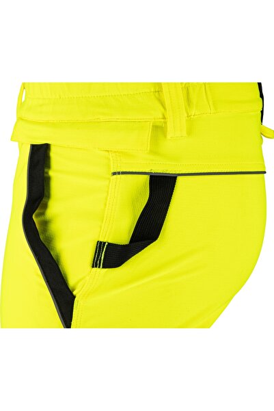 NO BRAND Pantaloni de lucru cu elasticitate, HI-VIS, 220g, galben, Lahti Pro ...