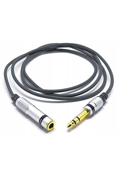 NO BRAND Cablu prelungitor jack mare 6.3 TRS stereo 5m VITALCO CABLE
