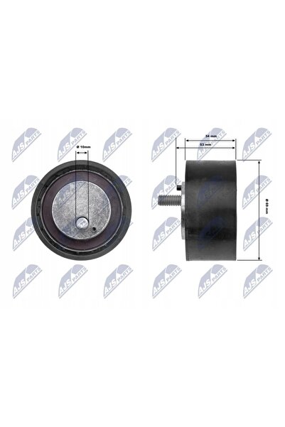 NO BRAND RNK-FT-024 NTY Rolă de tensionare a curelei de distribuție