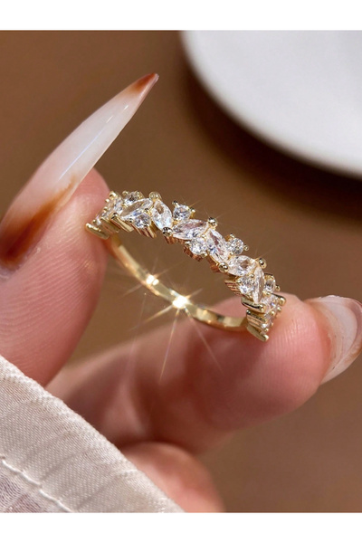 Choice6 7 Golden 925 Sterling Silver Shiny Personalized Full Mariquesa Zircon...