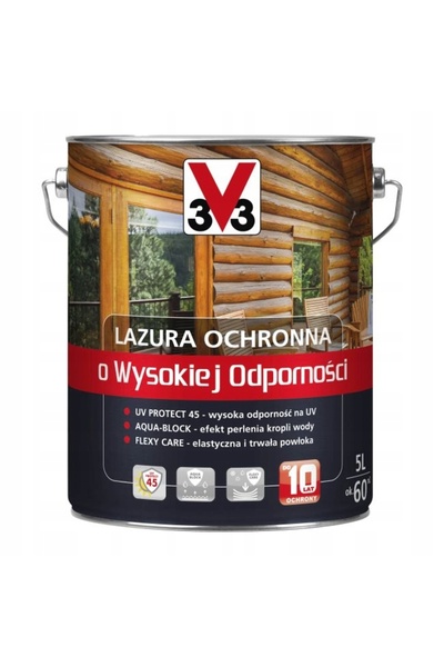 NO BRAND V33 LAZURA 10 ANI VOPSELE DE PROTECȚIE CU REZISTENȚĂ RIDICATĂ PIN SC...