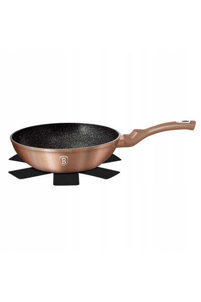Berlinger Haus BH-1512N - Tigaie wok din granit 28 cm Colecția Rose Gold