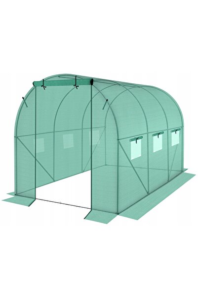 SASKA GARDEN Folie rezistentă pentru tunel de grădină 200x300x200CM VERDE Jar...