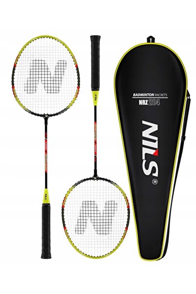 NİLSU Set de 2 rachete în husă pentru badminton recreativ + 6 volane NILS
