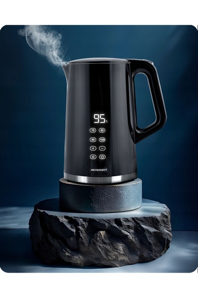 Berdsen Fierbător electric cu control al temperaturii 2200W, panou tactil, 1.7L