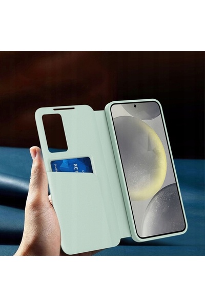 NO BRAND Husă Smart View din piele, pliabilă, pentru Galaxy A56 5G